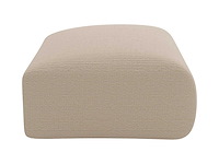 Maison céphy beige ribflufluwelen ottoman - afbeelding 6 van  7