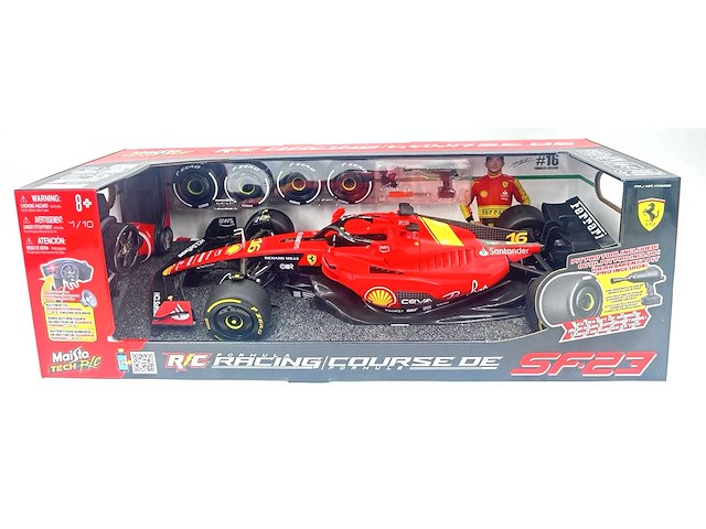 Maisto tech r/c f1 ferrari charles leclerc 1:10 afstandsbediening - afbeelding 3 van  3