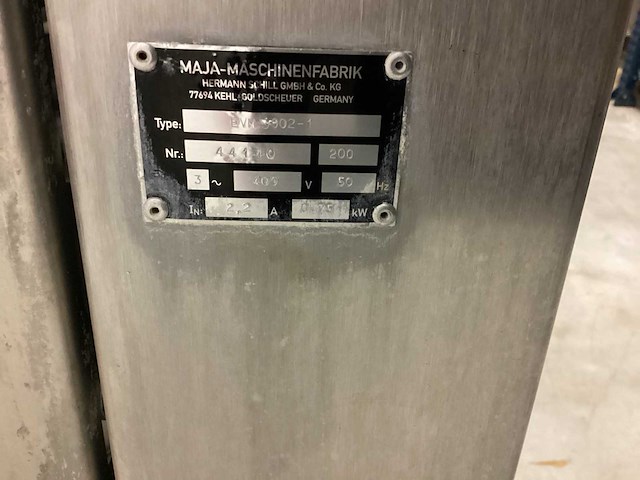 Maja ontvliesmachine evm3002/1 ontzwoerdmachine - afbeelding 7 van  8