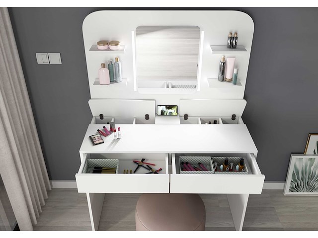 Make-uptafel secret - wit - afbeelding 3 van  4