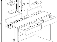 Make-uptafel secret - wit - afbeelding 4 van  4