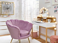 Make-uptafel vayen 85cm 1 lade - lichte eikdecor/ wit - afbeelding 8 van  8