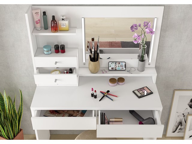 Make-uptafel wish - wit - afbeelding 2 van  6