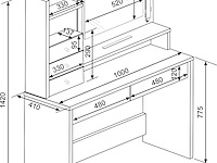Make-uptafel wish - wit - afbeelding 6 van  6