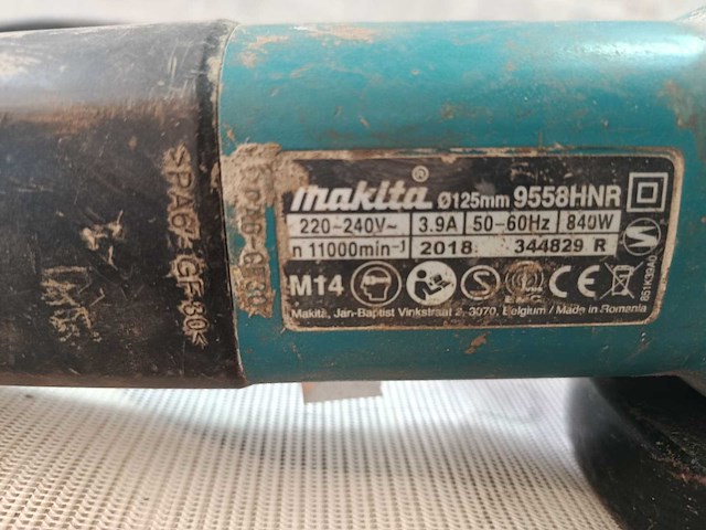 Makita - 9558hnr slijpschijf 125 - afbeelding 2 van  3
