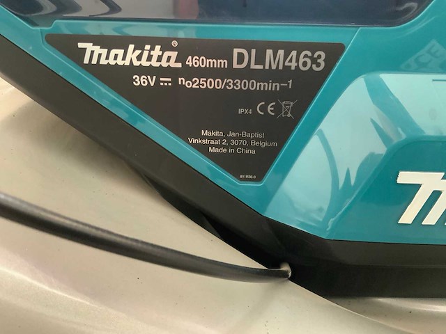 Makita - dlm463 - grasmaaier met 2x 18v accu en 1x lader - afbeelding 13 van  14