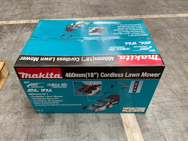 Makita - dlm463 - grasmaaier met 2x 18v accu en 1x lader - afbeelding 5 van  14