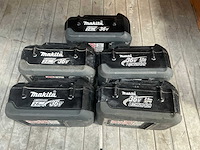 Makita 36v-2.6ah accu (5x) - afbeelding 1 van  3