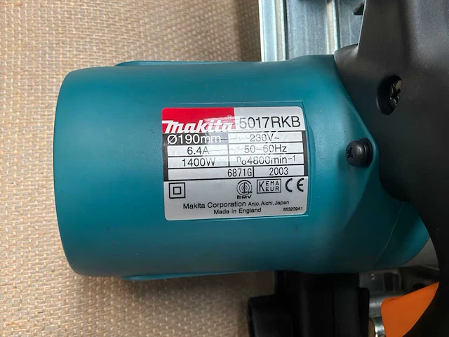 Makita 5017rkb cirkelzaagmachine - afbeelding 6 van  7