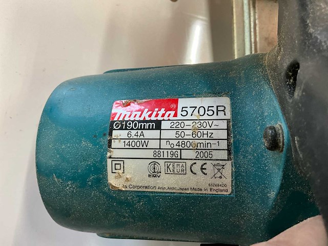 Makita 5705r cirkelzaagmachine - afbeelding 3 van  5