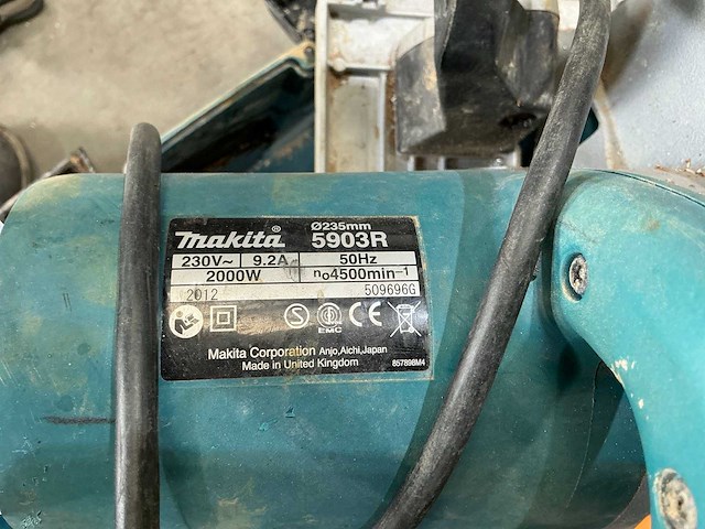 Makita 5903 cirkelzaagmachine - afbeelding 3 van  3
