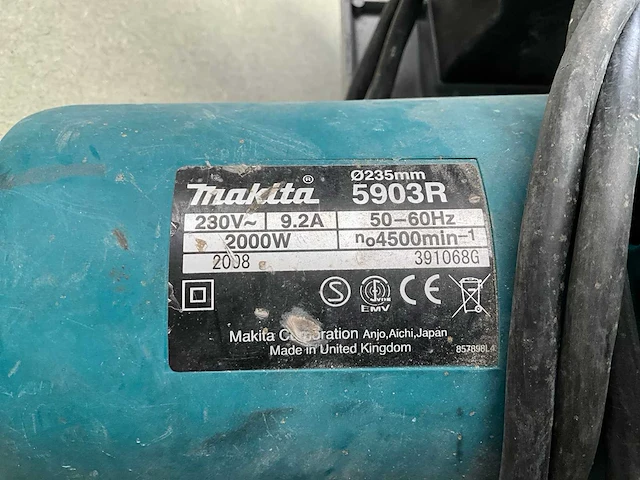 Makita 5903r cirkelzaagmachine - afbeelding 3 van  4