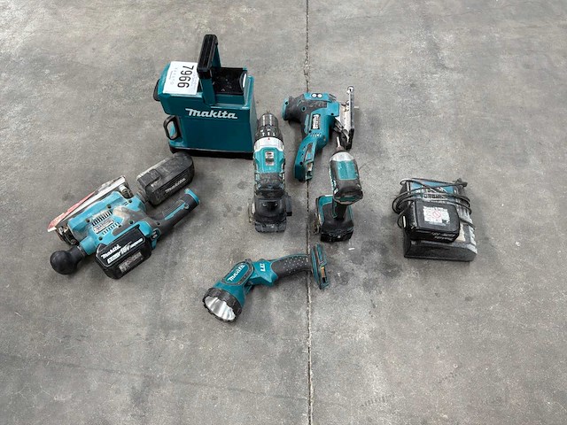 Makita 6-delige accu handgereedschap set - afbeelding 1 van  1