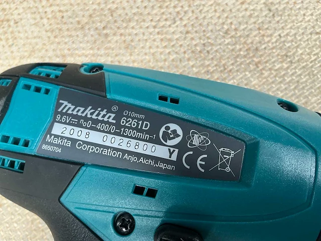 Makita 6261d schroefboormachine - afbeelding 8 van  10