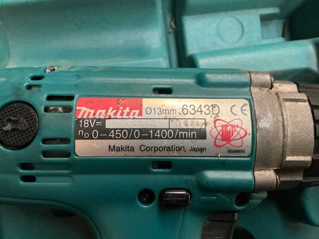 Makita 6343d schroefboormachine - afbeelding 4 van  7