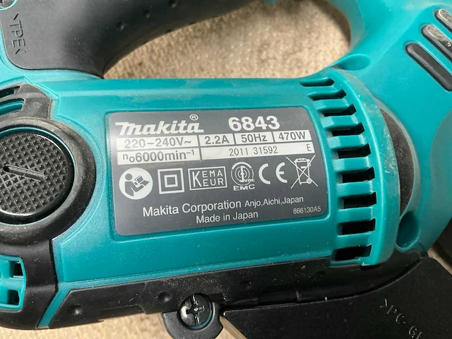 Makita 6843 bandschroefmachine - afbeelding 1 van  6