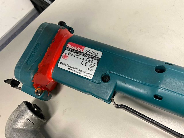 Makita 6940d accu hoekslagschroevendraaier (5x) - afbeelding 2 van  5
