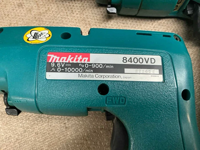 Makita 8400vd schroefboormachine (2x) - afbeelding 4 van  5