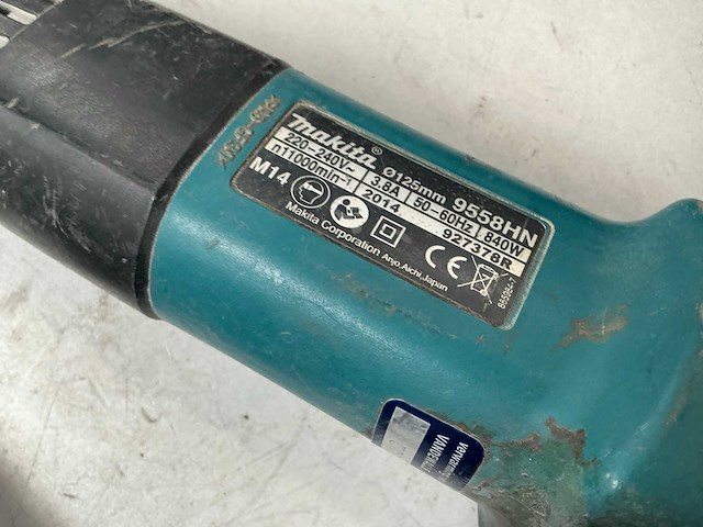 Makita 9558hn haakse slijpmachine - afbeelding 8 van  8