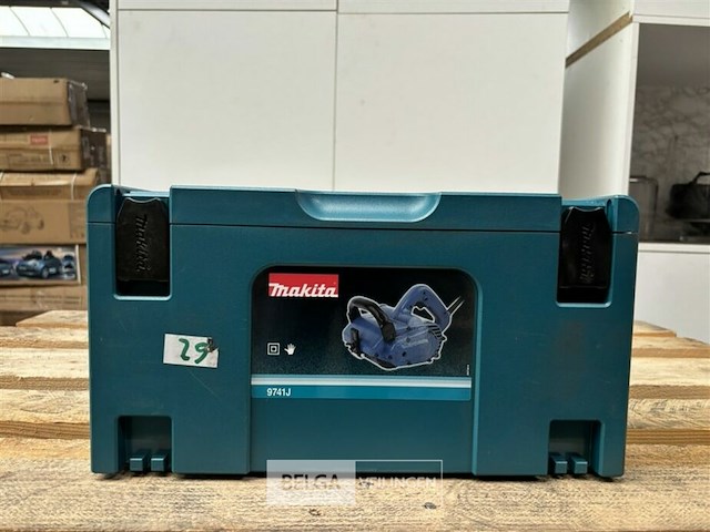 Makita 9741j borstelschuurmachine 860w in mbox - afbeelding 1 van  3