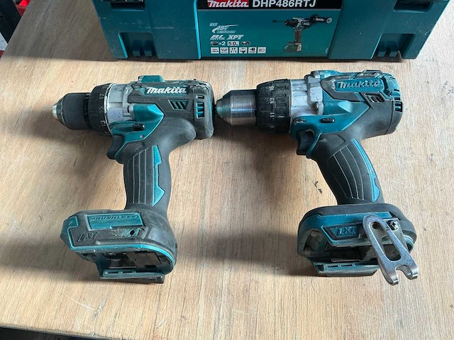 Makita accu boor- vijsmachine (body) (2x) - afbeelding 1 van  4