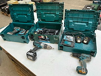 Makita accu-schroefboormachine (3x) - afbeelding 1 van  9