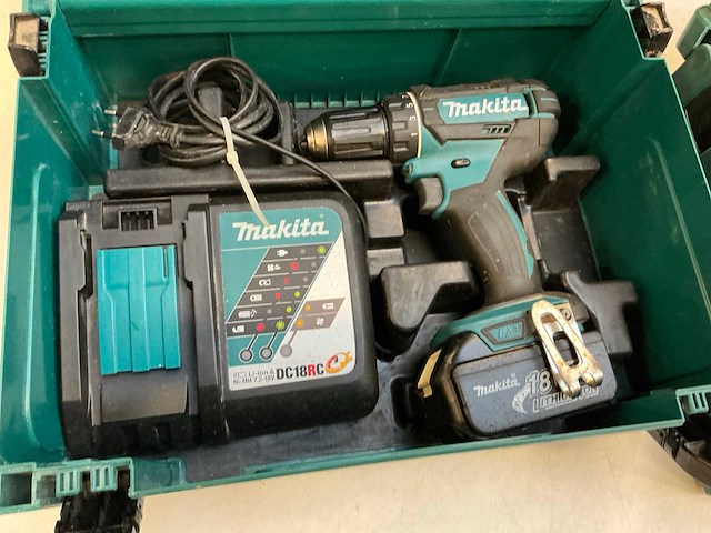 Makita accu-schroefboormachine (3x) - afbeelding 2 van  8