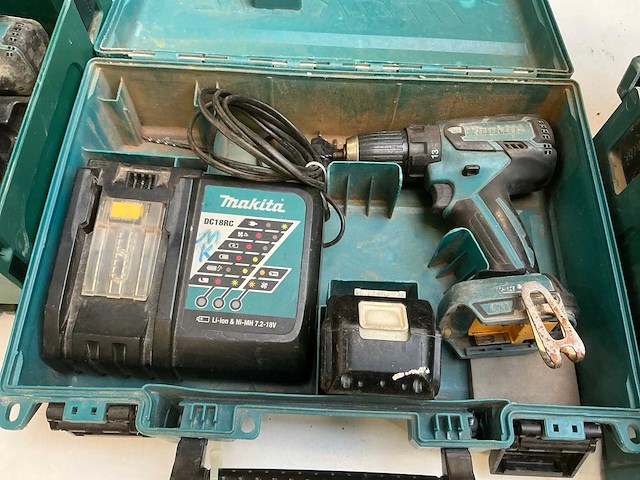 Makita accu-schroefboormachine (3x) - afbeelding 4 van  8