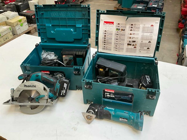 Makita accugereedschap (2x) - afbeelding 1 van  10