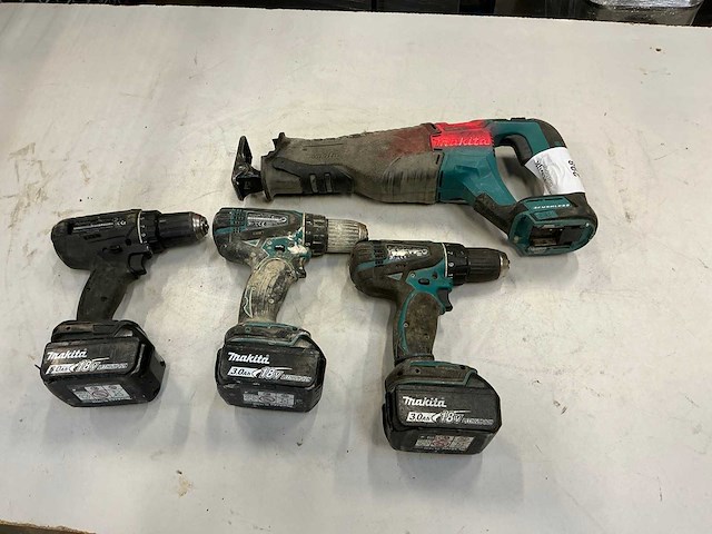 Makita accugereedschappen (4x) - afbeelding 1 van  9