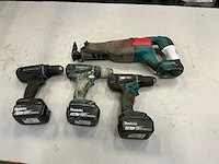 Makita accugereedschappen (4x) - afbeelding 1 van  9