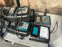 Makita batterijlader (5x) - afbeelding 1 van  5