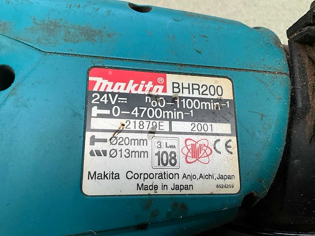 Makita bhr200 klop-boormachine - afbeelding 4 van  8