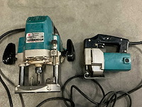 Makita bovenfrees, decoupeerzaag en haakse slijper - afbeelding 1 van  5