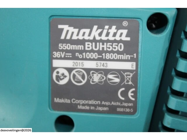Makita buh550z accu heggenschaar - afbeelding 3 van  4