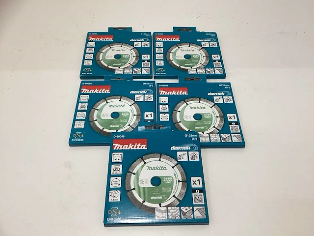 Makita d-80086 diamantschijf van 125 mm (5x) - afbeelding 1 van  1