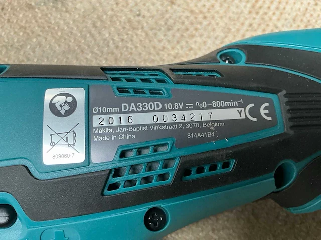 Makita da330d haakse schroefboormachine - afbeelding 8 van  8