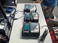 Makita dc18rc accu lader (3x) - afbeelding 1 van  3