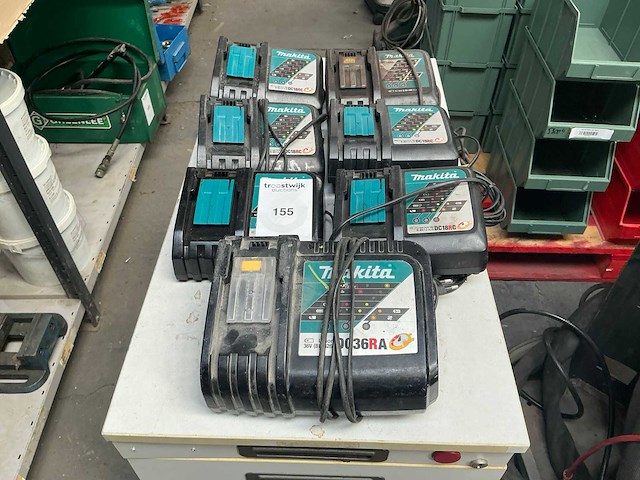 Makita dc18rc accu lader (6x) - afbeelding 3 van  4
