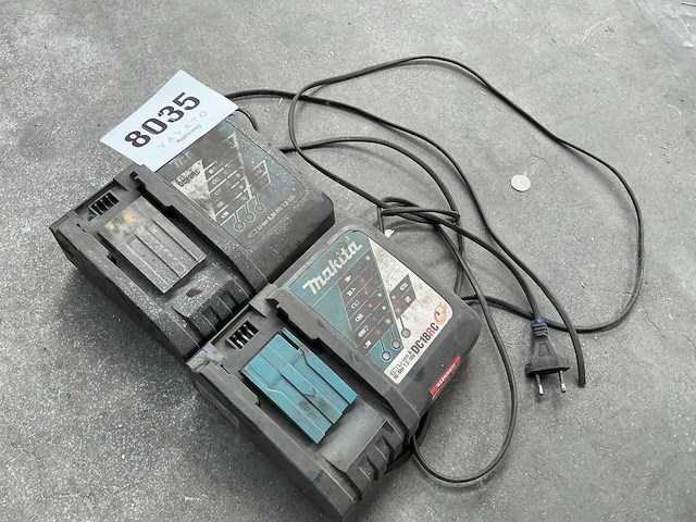 Makita dc18rc acculader (2x) - afbeelding 2 van  4