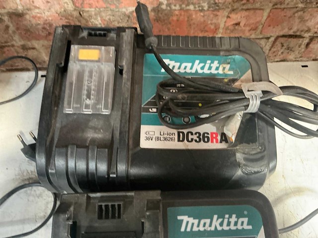 Makita dc18rc / dc36ra diverse accu laders (4x) - afbeelding 5 van  5