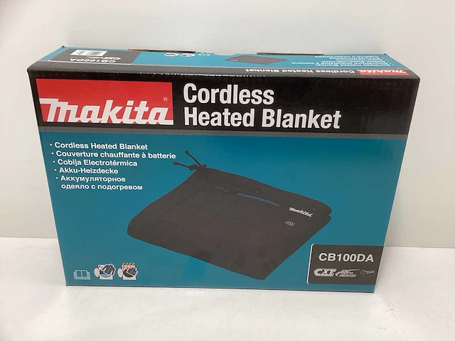 Makita dcb200a deken en verwarmingskussen warme deken zwart polyester - afbeelding 1 van  2