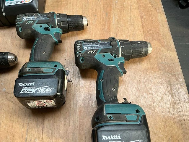 Makita ddf accu boormachine (3x) - afbeelding 2 van  5