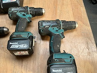 Makita ddf accu boormachine (3x) - afbeelding 2 van  5