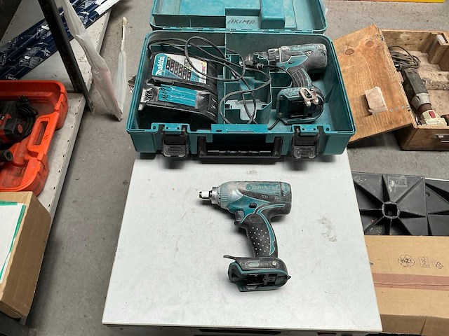 Makita ddf470 / dtw250 schroefboormachine (2x) - afbeelding 1 van  2