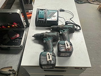 Makita ddf470 schroefboormachine (2x) - afbeelding 1 van  6