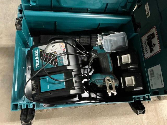 Makita ddf484rt3j accu schroefmachine (2x) - afbeelding 1 van  5