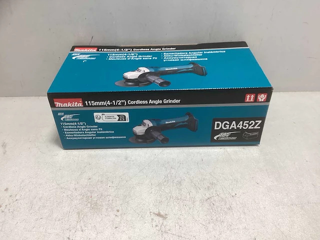 Makita dga452z 18v li-ion accu haakse slijper body - afbeelding 3 van  3