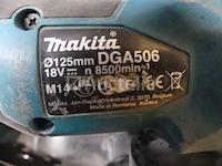 Makita dga506 batterij-aangedreven molen - afbeelding 1 van  7