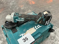Makita dga506 haakse accu slijpmachine - afbeelding 2 van  4
